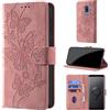 CaseGla Cover per Samsung Galaxy S9 Plus 6,2 Pollici, Rosa | Blocco RFID, Portafoglio Pelle PU, Flip Libro, Porta Carte, Magnetica Libretto, Antiurto Protezione Completa
