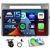 Inefala 4+128G Autoradio per Toyota Corolla Verso AR10 2004-2009 Android 15 mit 9'' In-Cell Schermo Soporta Wireless Carplay und Android Auto Mirror Link Radio FM/RDS GPS WIFI Bluetooth SWC