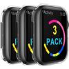 iVoler 3 Pezzi Cover e Pellicola Protettiva per Apple Watch 40mm SE (2025/2022 / 2020) Series 6 5 4, Copertura Completa Custodia Trasparente, Sottile Morbida TPU Protezione Schermo Anti-Graffio Case