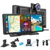 JIMACRO 10.26 Schermo e CarPlay e Android Auto senza fili, schermo per auto IPS Autoradio con telecamera di backup, Display Carplay con Telecamera Posteriore con Bluetooth/Navigazione/Assistente Voca