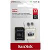 SanDisk Scheda di Memoria Sandisk Ultra Android MicroSDXC da 64 GB, con Adattatore SD, fino A 80 Mb/Sec, Classe 10, [Vecchio Modello]