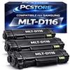 PcStore MLT-D116L MLT-D116 Toner Compatibile Samsung Xpress M2625 M2675 M2825 M2875 SL-M2625 SL-M2675 SL-M2825 SL-M2875 Nero Alta Capacità 3 Pezzi