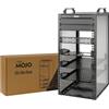 Tecmojo Mini rack desktop da 10 pollici, 12U, profondità 260 mm, armadietto di rete con slot SBC, scheda adattatore da micro HDMI a HDMI e copertura cieca, per dispositivi AV, NAS e server da 10