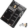 JZK Involucro adattatore 2-in-1 M.2 NGFF/MSATA a SATA III da 2,5 pollici, supporta M.2 SATA B-Key/B&M-Key (2230/2242/2260/2280) e SSD MSATA (Non compatibile con NVMe/PCIe/M-Key)