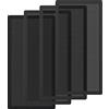 MoKo Filtro Antipolvere PC, 4 Filtri Computer in Rete PVC Dissipazione Calore Protezione Polvere Telaio Magnetico Dim 28 x 14 x 0.15 cm, Accessori Computer Filtro Antipolvere per Computer - Nero