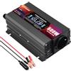 LVYUAN 600W/ 1200W Convertitore di tensione da CC 12 V a CA 220 V 1 presa CA e 2 porte USB Convertitore di corrente Inverter per auto, camper, camion