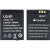 DEVMTO LQ S1 Batteria per Smart Watch, 380 mAh, 3,7 V, compatibile con Smart Watch DZ09 W8 Q18 (2 pezzi)