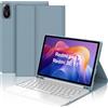 IVEOPPE Tastiera per Xiaomi Redmi Pad 2/ Remi SE 11, Cover con Tastiera Rimovibile con Trackpad, Keyboard Touchpad Italiano QWERTY, Custodia con Portapenna, Blu grigio