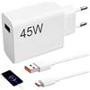 Wowsofty Caricabatterie da 45 W e cavo USB C, cavo USB C 6A 2M di ricarica e trasferimento dati, caricatore rapido, i modelli sono Note 14 Pro 5g, Note 14 Pro, 14, 13, 12, X7, e altro ancora