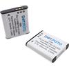 Dot.Foto 2 x Dot.Foto VW-VBX090 Premium 3.7v / 925mAh Batteria Ricaricabile per Panasonic HX-WA2, HX-WA3, HX-WA20, HX-WA30