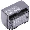 vhbw batteria compatibile con Canon Legria HF R38, HF R36, HF R37, HF R406 videocamera camcorder (1600mAh, 3,6V, Li-Ion) con infochip