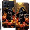 WUACYEAMING Custodia Compatibile con Honor Win Turbo,con Slot Carte PU Pelle Portafoglio Libro Case Antiurto Bumper Motivo Magnetica Flip Protettiva Resistente Gatto di zucca