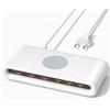 VPSUN Caricatore USB C da 100 W, multipla, stazione di ricarica a 6 porte con 65 W Power Delivery, caricabatterie rapido per MacBook Pro/Air, iPhone 15, 14, 13 Pro Max, Samsung Galaxy (bianco)