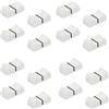 Supertool Manopole Slider Fader, 16 pezzi Fader Caps Mixer Slider Fader Manopole di Ricambio per Console Chitarra Regolazione Volume Luminosità, 24x12x11mm (Bianco)