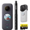 Insta360, ONE X2, Kit con selfie stick - Action camera da 5.7K, 360°, con stabilizzazione, resistente all'acqua grazie all'impermeabilità IPX8, touch screen, editing del video automatico, comando