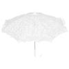 CORHAD Ombrello in Pizzo Bianco Elegante e Leggero per Festa Estiva, Parasole Portatile per Donna Decorazione Vintage e Stile Raffinato