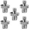 Tenlacum standard 1/10,2 cm -20 maschio a 3/20,3 cm -16 con filettatura maschio adattatore a vite per treppiede vite convertitore (confezione da 5)