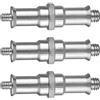 Toyvian Viti Adattatore Filettate 1/4 a 3/8 in Ferro Argento, Set da 3 per Treppiedi e Stativi Luci, Funzionali per Supportare Equipaggiamenti Fotografici