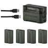 CQJFCYBRA Stazione Di Ricarica Portatile For Batteria DMW-BLK22 Da 2400 MAh, Compatible For Panasonic, For S2RII, GH6, GH6L, GH5II, G9M2, S5M2, S5ll(DMW-BLK22 Kit 4 B)