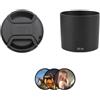 Getdoublerich Paraluce per Canon EF 100 mm f/2.8L IS USM, ET-73 67 mm nero ABS accessorio per attrezzature fotografiche (set di filtri per fotocamera)