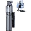 Générique Treppiede selfie stick - telecomando wireless portatile, stabilizzatore del supporto del telefono espandibile | Tripode da viaggio tascabile compatto, leggero acciaio inossidabile e addominali, gruppo