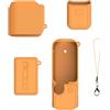 JSGHGDF Custodia protettiva in silicone resistente per Pocket 4 Vlog Camera Guard con ritaglio preciso e base antiscivolo