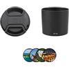 Getdoublerich Paraluce per Canon EF 100 mm f/2.8L IS USM, ET-73 67 mm nero ABS accessorio per attrezzature fotografiche (set di filtri per fotocamera)