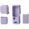 CAZSTYK Custodia protettiva sottile in silicone per videocamera Pocket 4, con impugnatura antiscivolo, antiurto, anti-goccia, anti-polvere