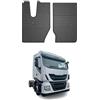 OMAC Tappetini in Gomma Compatibili con Iveco X-Way 2020-2026 Tappetini Auto Gomma Nero 2tlg