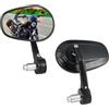 LOKLISUM Specchietti Moto Omologati, 7/8 22mm Specchietti Retrovisore Manubrio in Alluminio Universali Compatibile con Scooter Cruiser ATV SV650 Z800 Z900 GSX-8S GSF1200 MT03 XSR125 FZ6