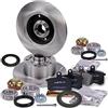ATEC Germany BESTPRICE Set freni asse posteriore incl. dischi freno Ø 245 mm completi + pastiglie freno posteriori + set cuscinetti ruota con anello ABS, compatibile con AUDI A4 B5 (8D2), A4 B5 Avant (8D5)