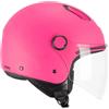 Generico Casco Demi Jet 1LHA LUKE Mono Rosa Fluo Ece 2206 (S: (55-56 cm))