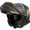 Bogotto H271 BT Taog Bluetooth Casco, nero opaco/oro, L