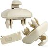 Amazleer 2 clip parasole per auto A-u-d-i A1 A3 A4 A7 Q3 Q5 B6 B7 B8 S4 S5 Clip parasole modello 8E0 857 562 (2, beige)
