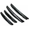 EasyByMall Kit di bordatura per portiera auto, 4 pezzi, per proteggere da graffi e ammaccature, colore: nero