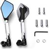 LKSN Specchietti Retrovisori Retrovisori Moto Bluastri Specchietti Retrovisori Moto Per YAMAHA T-Max 500 TMAX 500 TMax 530 SX DX 560 TECH MAX (Colore : Silver)
