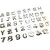 Generico Adesivi Lettere 3D - Adesivi Auto 3D, Lettere Resistenti Ai Raggi UV E Alle Intemperie 2,5x2,2cm, Set Da 40 Pezzi | Decorazione Personalizzata Per SUV, Camion, Finestre, Laptop, Uso Esterno