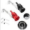 MagiSel Fischietto Marmitta Auto, Fischio Turbo Auto, 2 Pezzi Auto Turbo Suono Fischio Di Scarico, Suono Turbo in Alluminio, Universale Potenziatore Suono Scarico,Turbo Whistle Fischio del Suono,Nero + Rosso