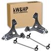 kW&HP KIT 4PZ COPPIA BRACCI BRACCETTI E BIELLETTE BARRA STABILIZZATRICE ANTERIORI DX/SX PER CLASSE A W169, B W245