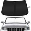 SHINEHOME Parasole per parabrezza auto compatibile con Jeep Grand Cherokee 2014-2024 2025 2026 Accessori parasole pieghevole per finestrino anteriore personalizzato