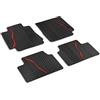 Alfa Romeo Set Tappetini Giulia Originali 4 Pz in Gomma con Logo Stemma tappetini 4x2 4x4 (Versione 4x2)