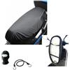 MOTO SPORT MONDO TELO COPRISELLA PER SELLE MOTO SCOOTER COMPATIBILE CON SYM CITYCOM 300 PROTEGGI SELLA IMPERMEABILE IN OXFORD COPERTURA ANTIPIOGGIA COVER UNIVERSALE 120X75CM