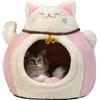 Generic Cama Para Gatos De Invierno Para Interior - Semi-Cerrado Para, Cama Cálida Para Gatos Para Dormir, De Gato Calentador | Para Hogar Sala De Estar Dormitorio Apartamento Sueño Nocturno