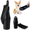 BYZESTY Borraccia per Cani, 750 ml, Pieghevole, 180°, Acciaio Inox, Nero