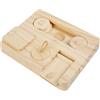 Generisch Rabbit Foraging Toys - Natural Wood Enrichment, Mental Stimulation Bunny Puzzle Kit Healthy Chewing Guinea Pig Gear, Treat Dispensing Interactive Boards - for Indoor Hamster Pet Play Space