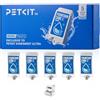 PETKIT Fontanella Cube C, Confezione 5 Pezzi, Compatibile Con Eversweet Ultra, Filtro Carbone Sinterizzato Alta Densità, Riduce Melma Del 30%, Monitoraggio App, Sostituzione Rapida