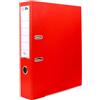 Raylu Paper - Raccoglitore con anelli, raccoglitore a dorso largo 75 mm, raccoglitori per ufficio a 2 anelli con leva di apertura morbida e porta carte personalizzabili. (A4, rosso)