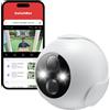 SwitchBot Telecamera di sicurezza wireless 2K, impermeabile per esterni con f...