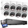 ANNKE 3K Lite 5 in 1 DVR 8 Canali con Rilevamento Persone e Veicoli, 8x 1080p...