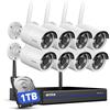 ANNKE 2K Kit Videosorveglianza WiFi, Doppia Banda 2,4/5 GHz, 4K NVR 16CH 1TB ...
